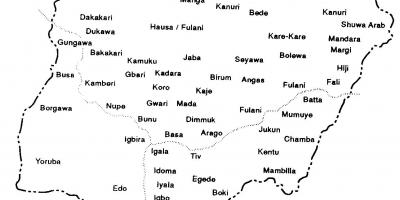 Σχεδιάστε νιγηρία χάρτης