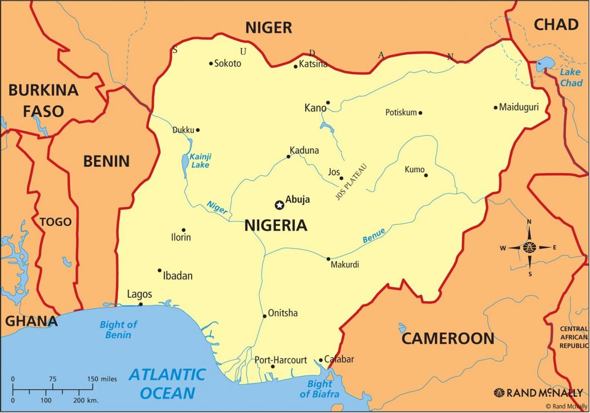 η νιγηρία χάρτης