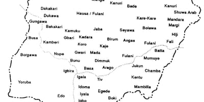 Σχεδιάστε ένα σκίτσο χάρτης της νιγηρίας