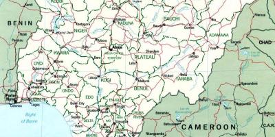 Λάγος, νιγηρία χάρτης αφρικής